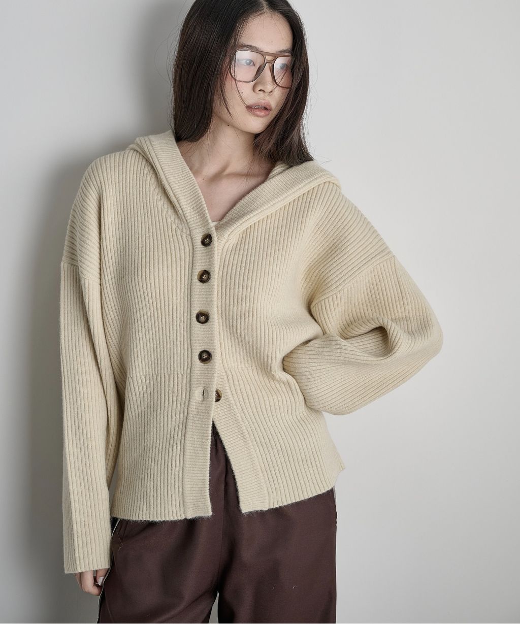 THE YOn 羅紋針織連帽開襟衫_40