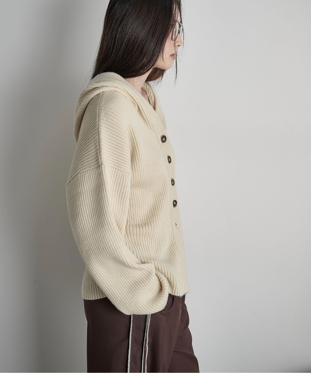 THE YOn 羅紋針織連帽開襟衫_35