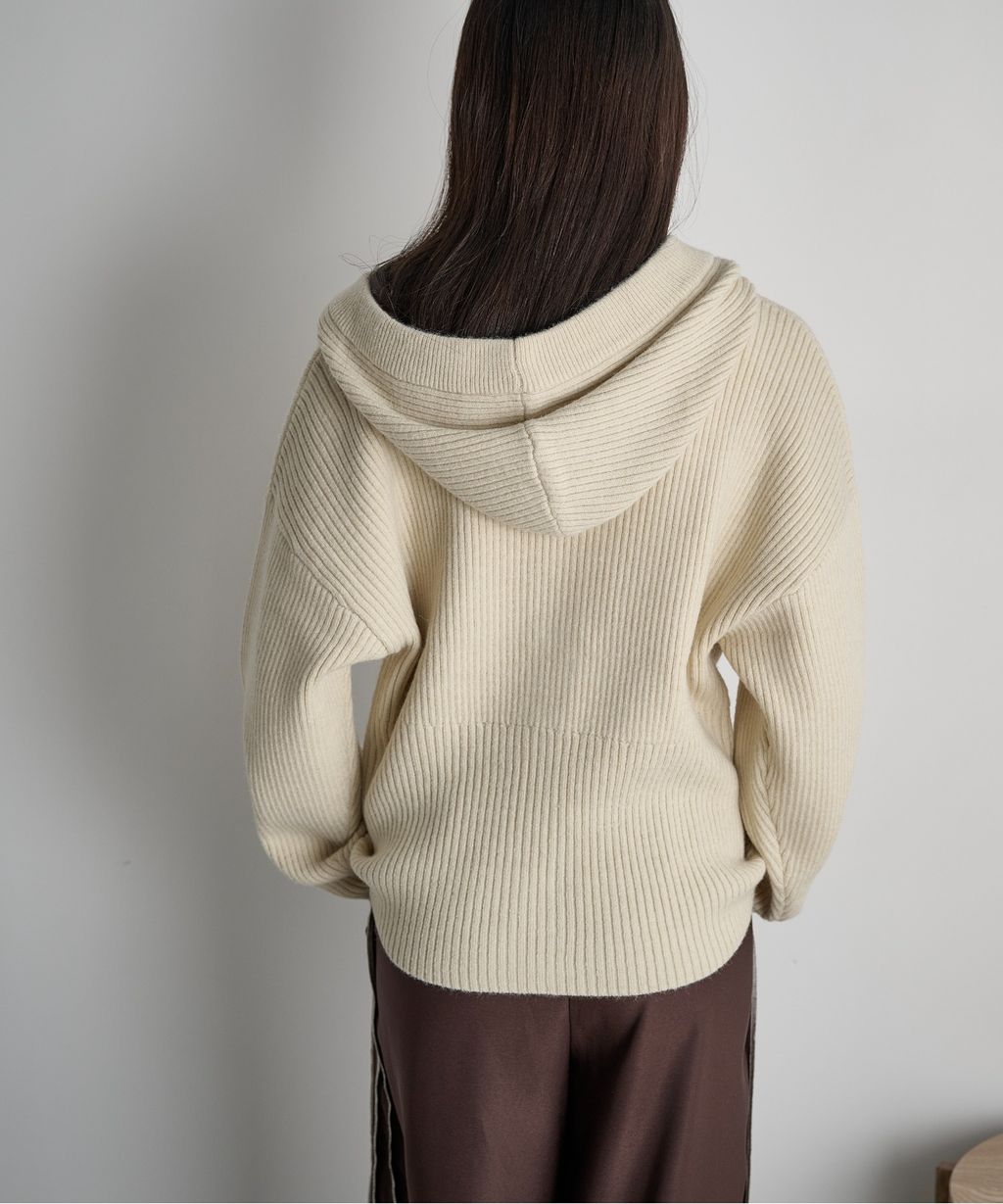 THE YOn 羅紋針織連帽開襟衫_36