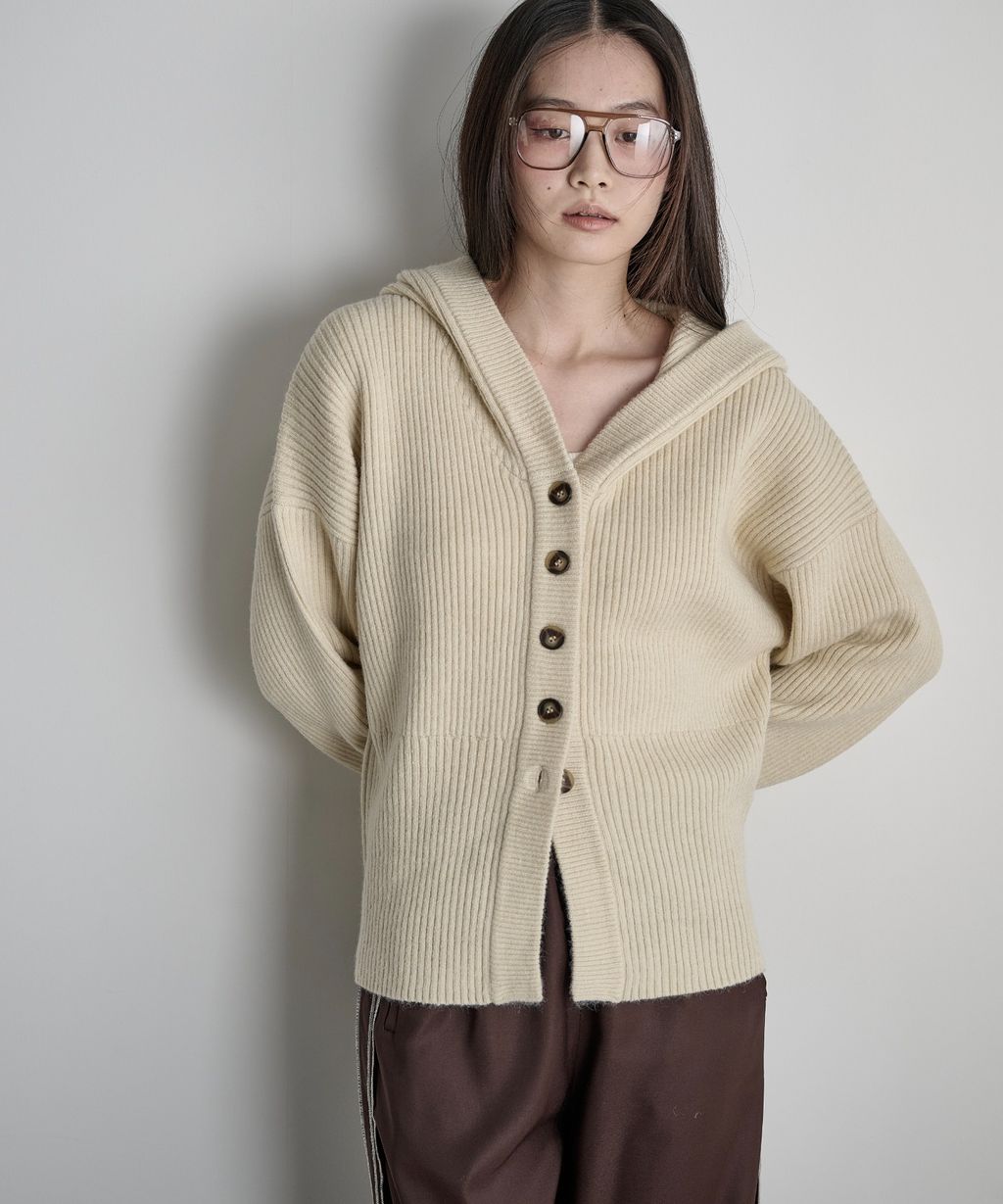 THE YOn 羅紋針織連帽開襟衫_33