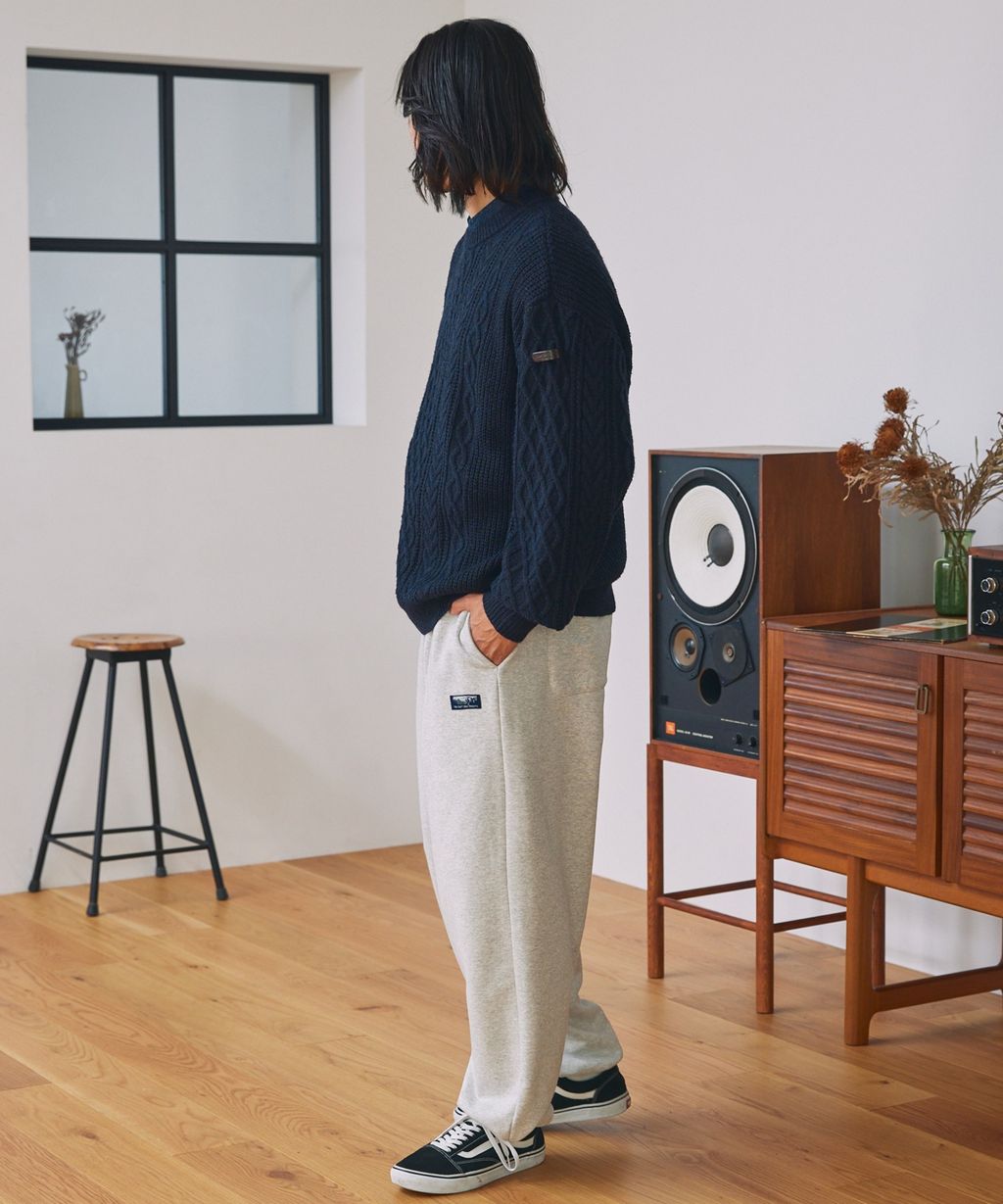 THE CRAFT CREW PRODUCTS 可水洗防靜電抗起球針立體繩結麻花編織圓領毛衣_90