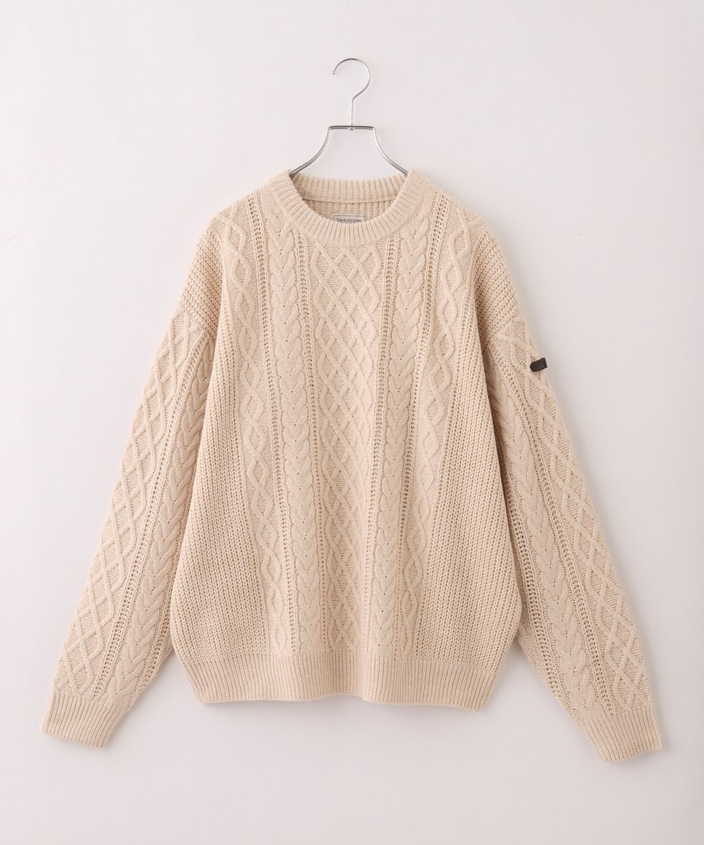 THE CRAFT CREW PRODUCTS 可水洗防靜電抗起球針立體繩結麻花編織圓領毛衣_29