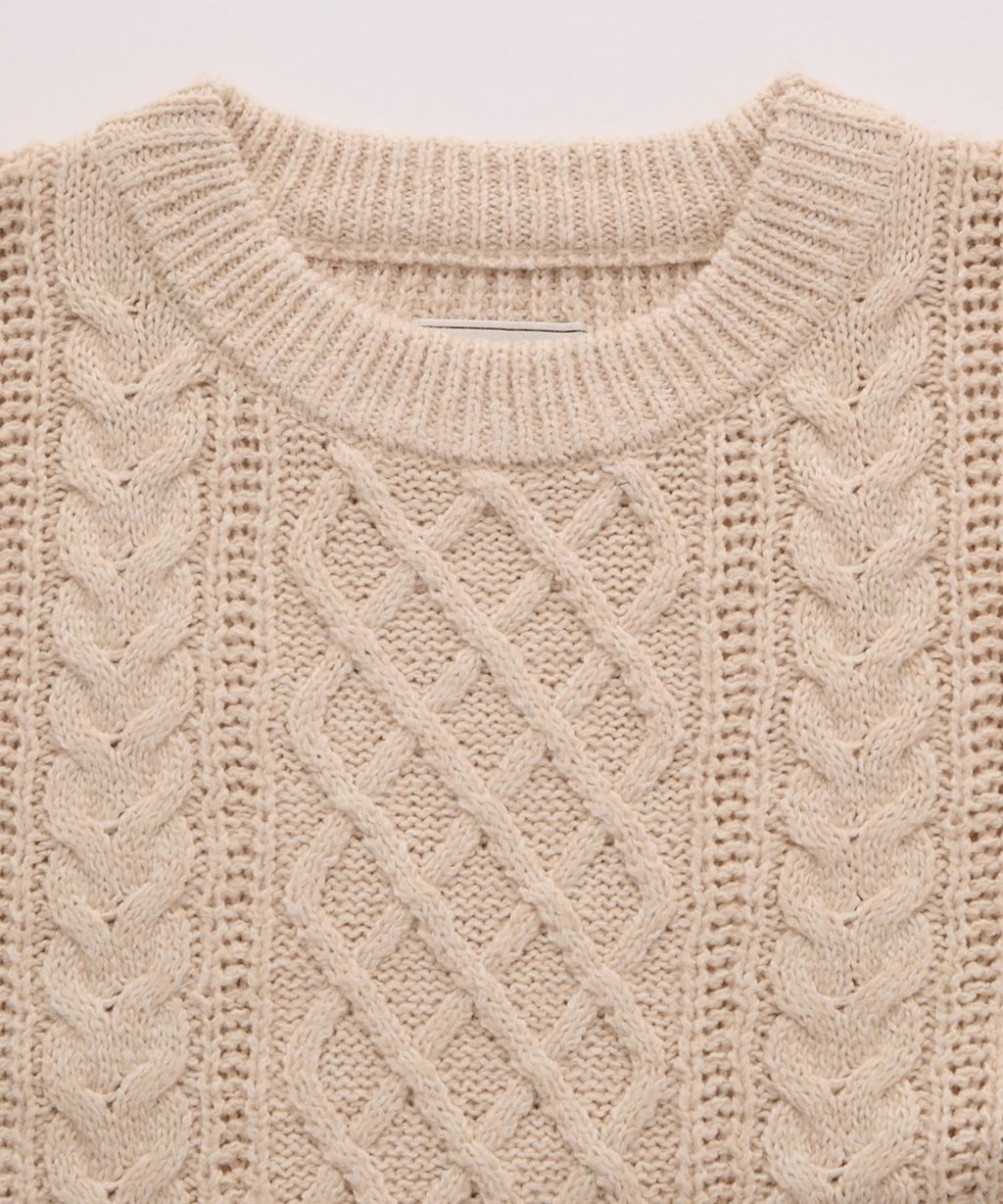 THE CRAFT CREW PRODUCTS 可水洗防靜電抗起球針立體繩結麻花編織圓領毛衣_31