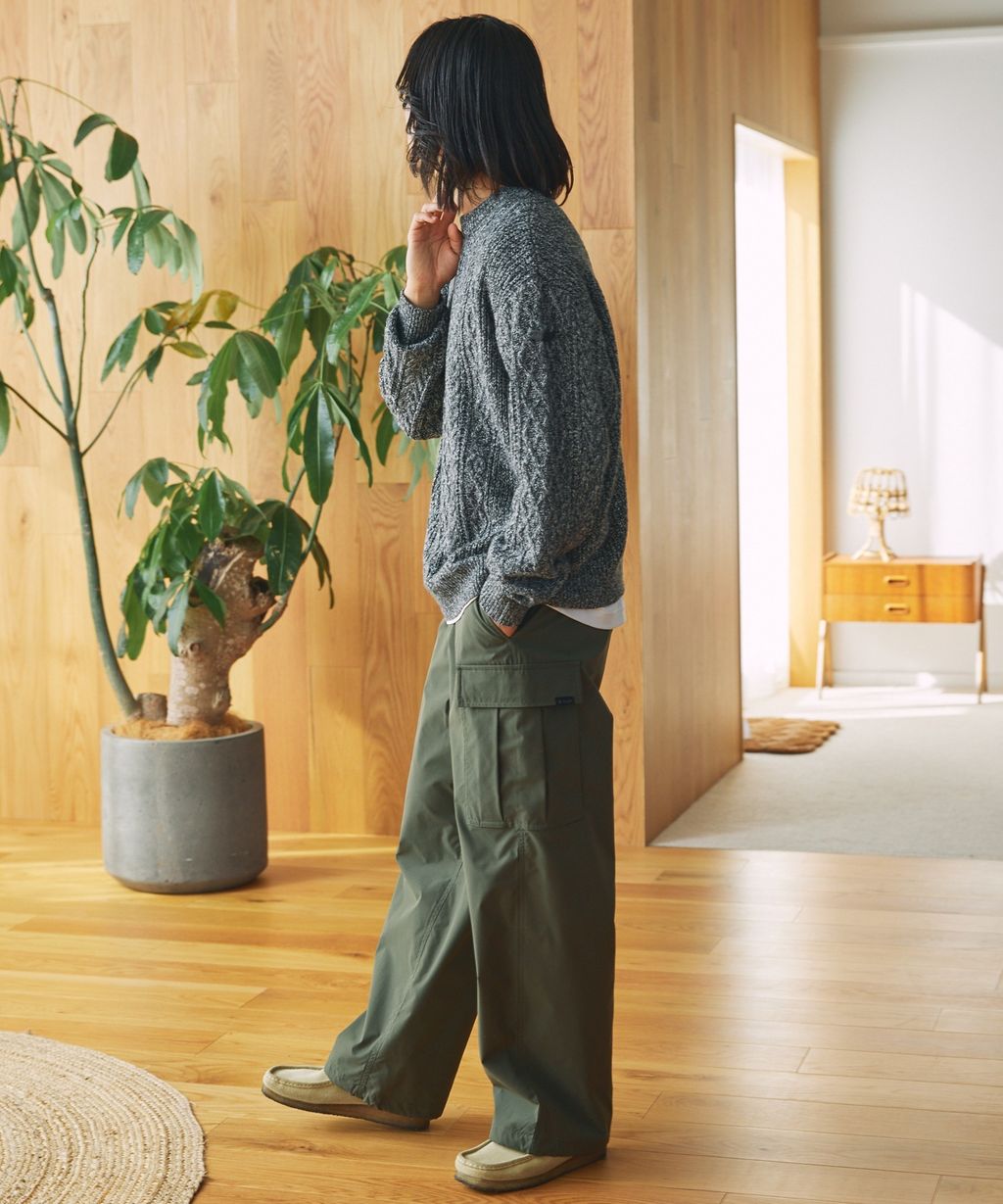 THE CRAFT CREW PRODUCTS 可水洗防靜電抗起球針立體繩結麻花編織圓領毛衣_117