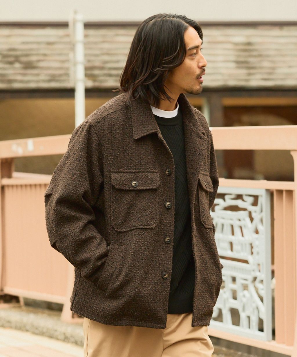 THE CRAFT CREW PRODUCTS 抗UV粗花呢立挺機能外套_3