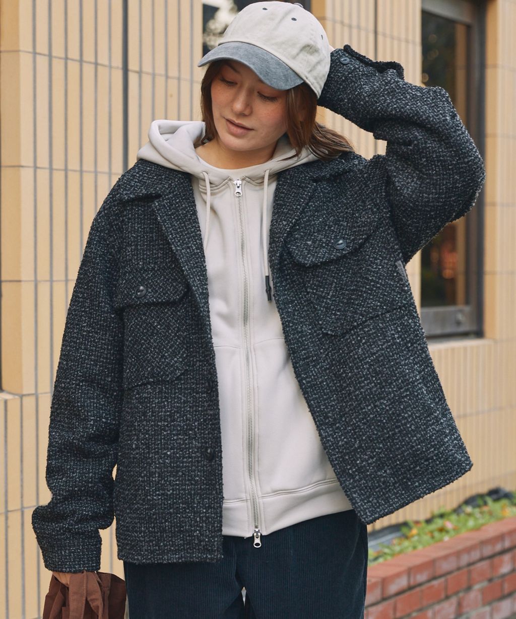 THE CRAFT CREW PRODUCTS 抗UV粗花呢立挺機能外套_28