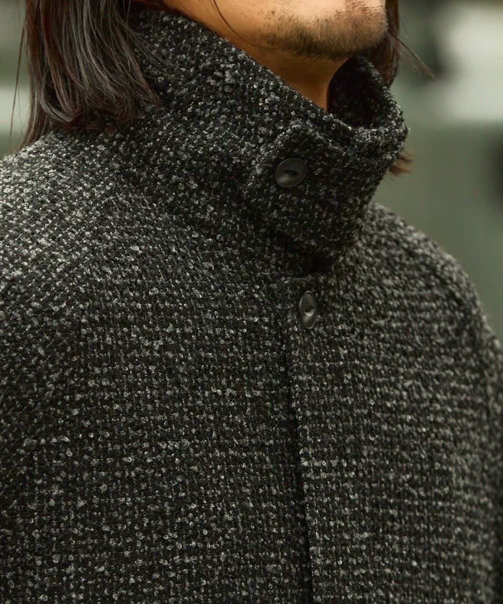 THE CRAFT CREW PRODUCTS 抗UV粗花呢立挺機能長版大衣外套_26