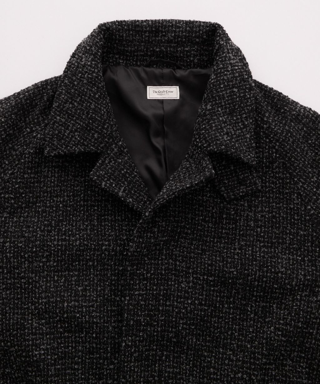 THE CRAFT CREW PRODUCTS 抗UV粗花呢立挺機能長版大衣外套_40