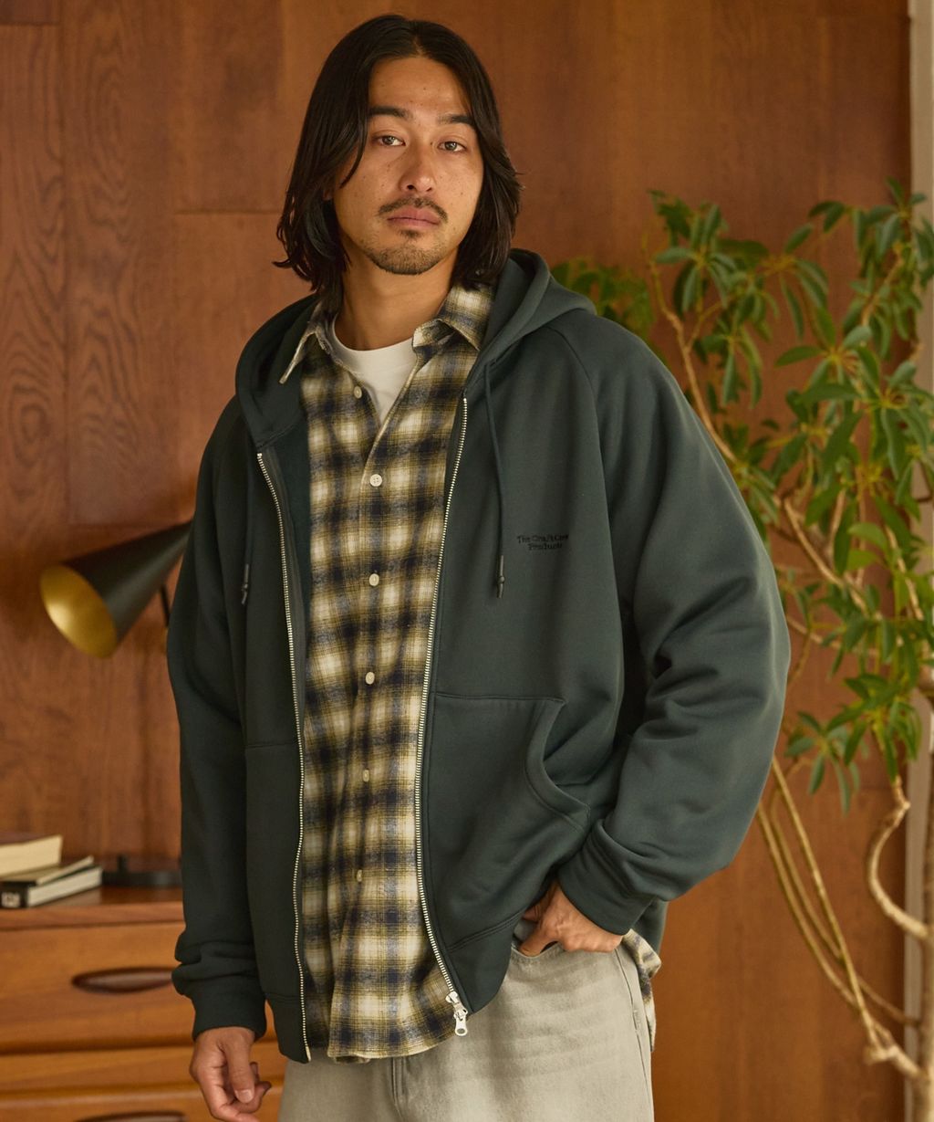 THE CRAFT CREW PRODUCTS 雙拉鍊Boxy連帽刷毛外套_4