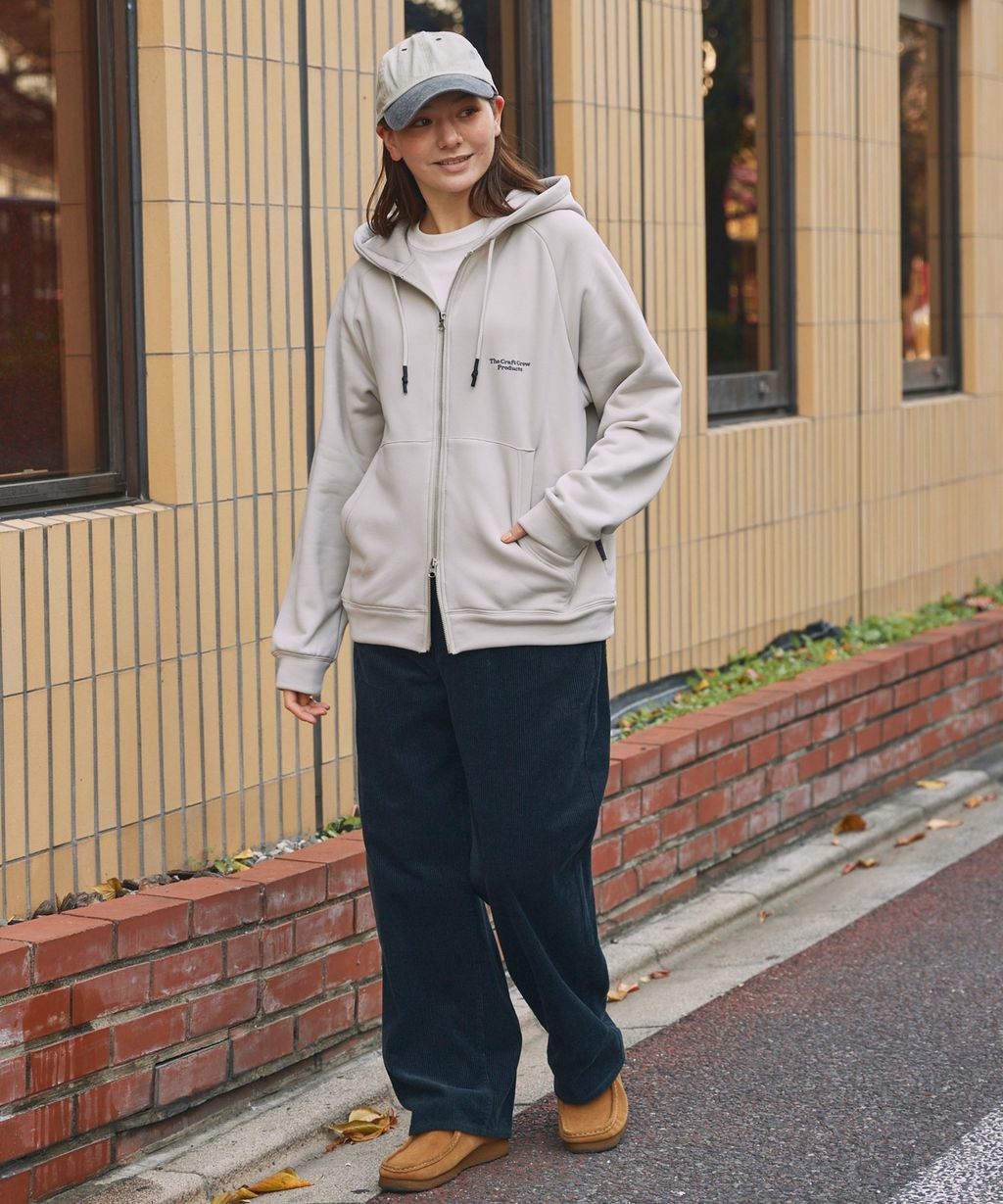 THE CRAFT CREW PRODUCTS 雙拉鍊Boxy連帽刷毛外套_50