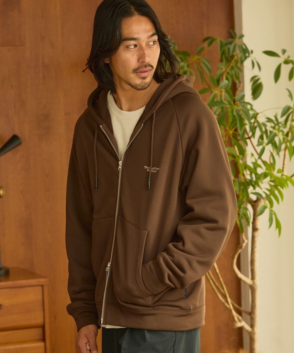 THE CRAFT CREW PRODUCTS 雙拉鍊Boxy連帽刷毛外套_46