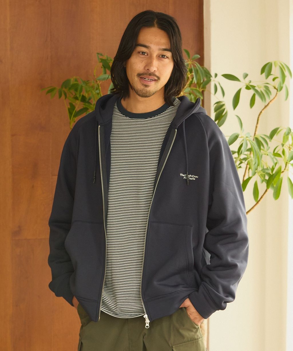 THE CRAFT CREW PRODUCTS 雙拉鍊Boxy連帽刷毛外套_38
