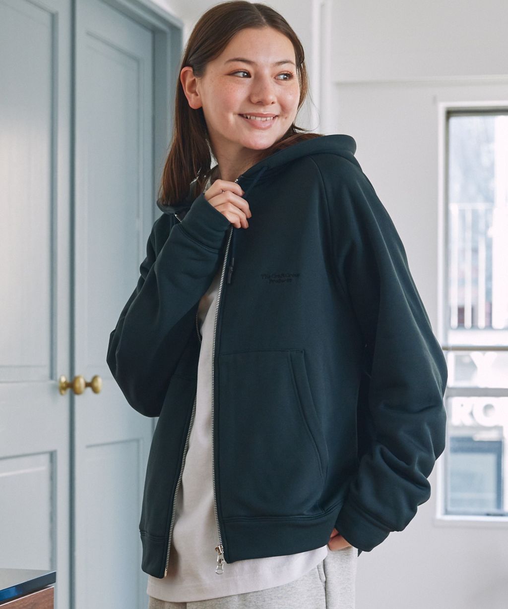 THE CRAFT CREW PRODUCTS 雙拉鍊Boxy連帽刷毛外套_25