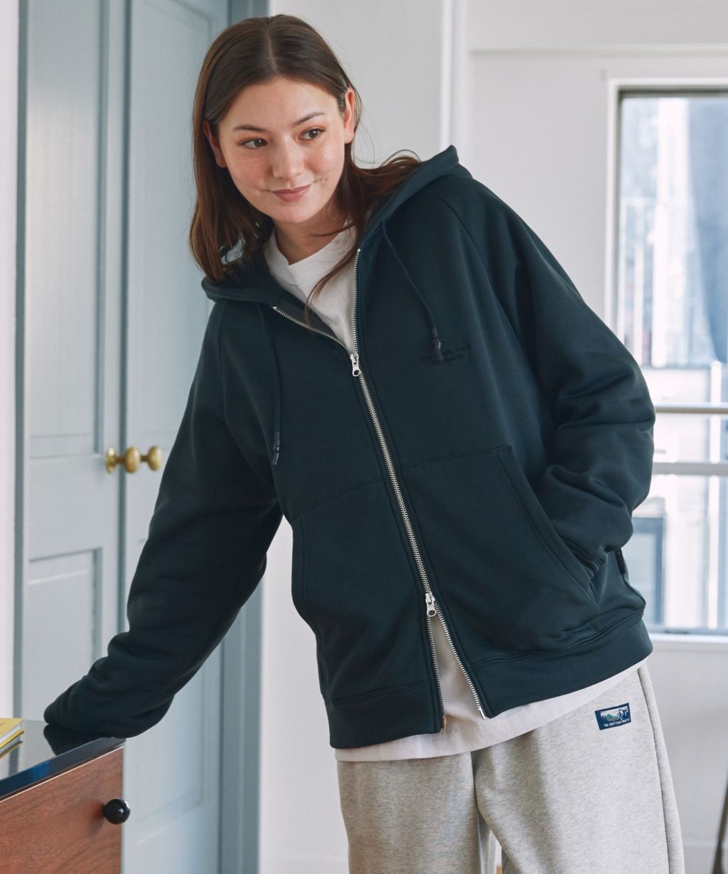 THE CRAFT CREW PRODUCTS 雙拉鍊Boxy連帽刷毛外套_29