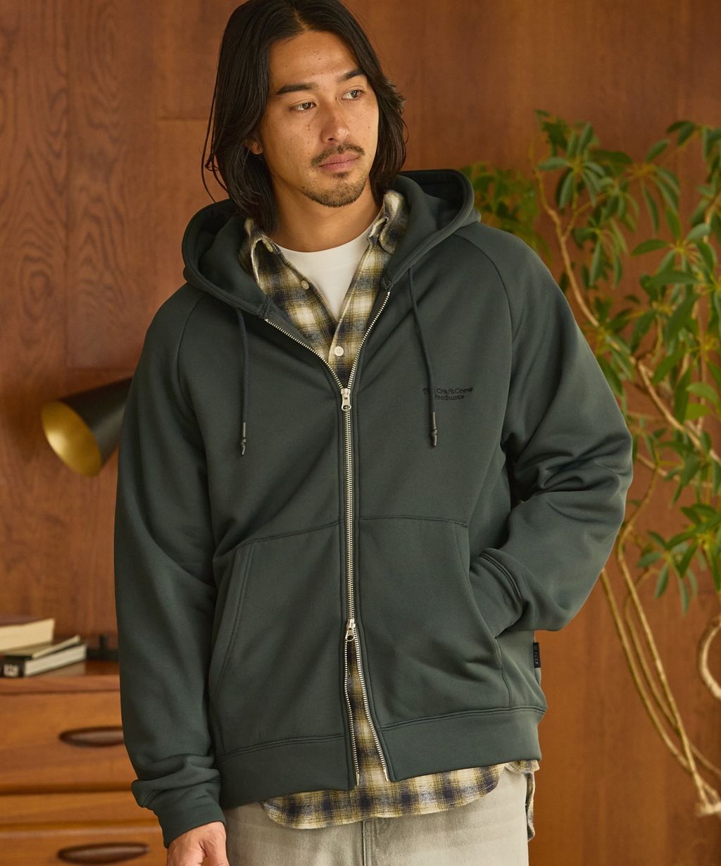 THE CRAFT CREW PRODUCTS 雙拉鍊Boxy連帽刷毛外套_20