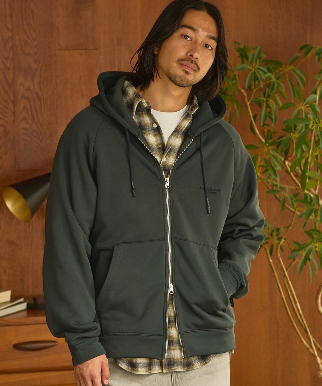 THE CRAFT CREW PRODUCTS 雙拉鍊Boxy連帽刷毛外套_17