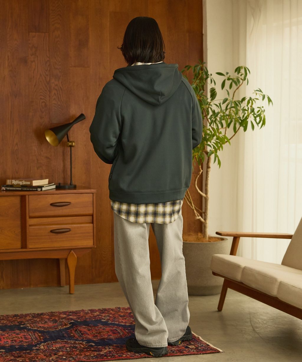 THE CRAFT CREW PRODUCTS 雙拉鍊Boxy連帽刷毛外套_19