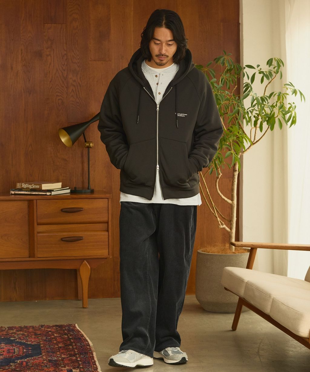 THE CRAFT CREW PRODUCTS 雙拉鍊Boxy連帽刷毛外套_14