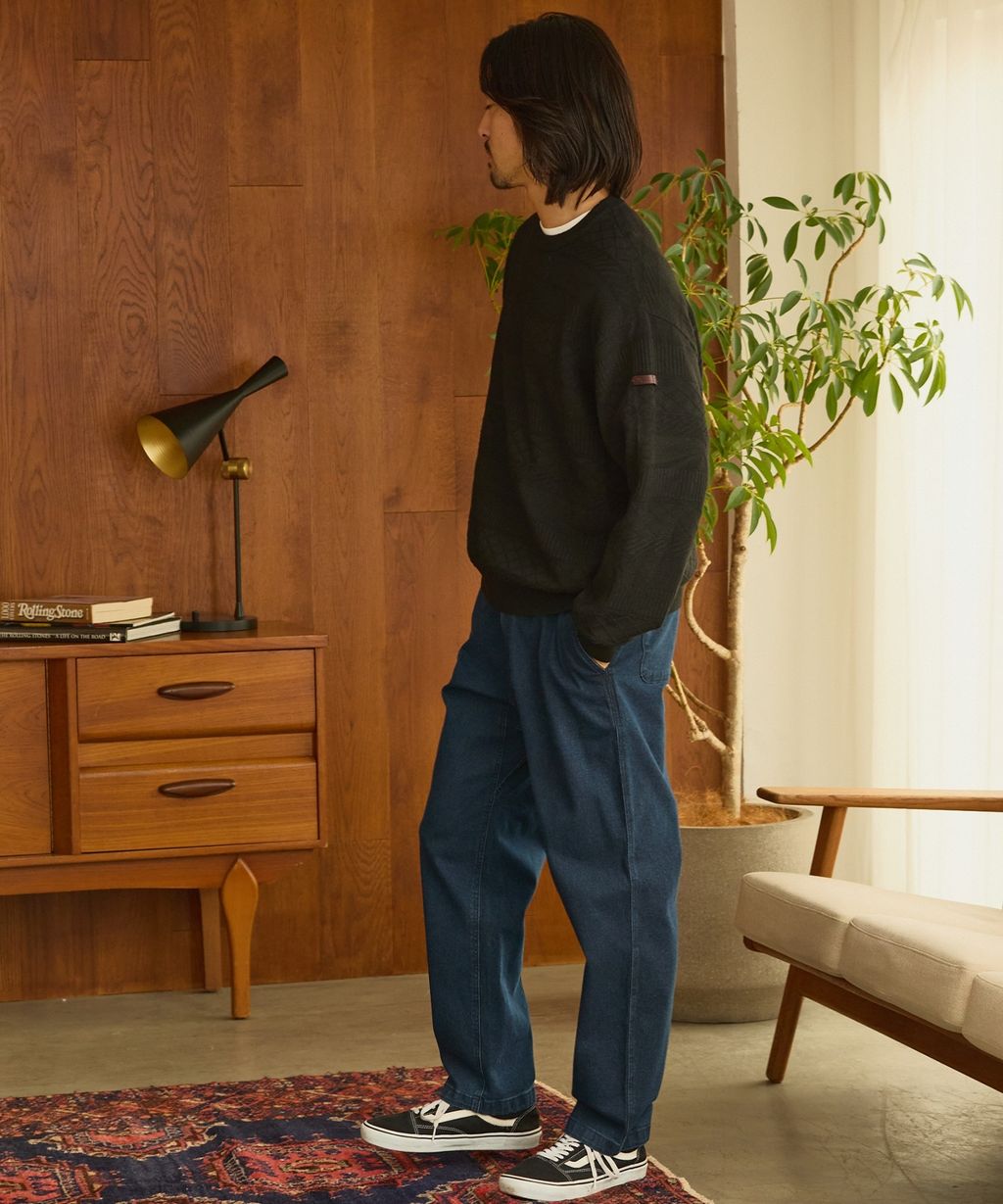 THE CRAFT CREW PRODUCTS 幾何菱格條紋圓領立體Jacquard針織上衣_48