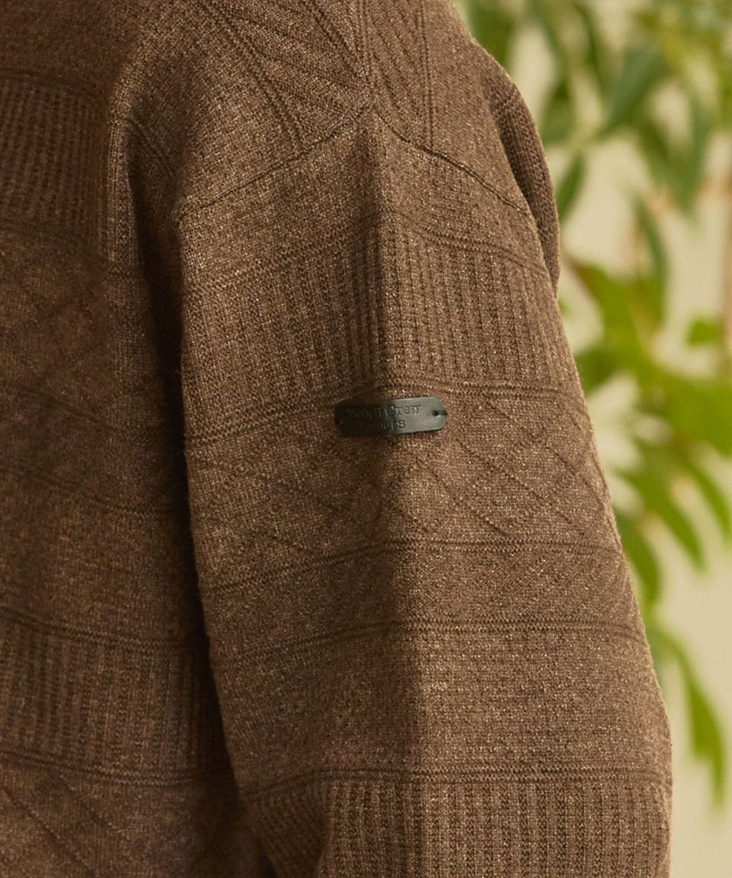 THE CRAFT CREW PRODUCTS 幾何菱格條紋圓領立體Jacquard針織上衣_23