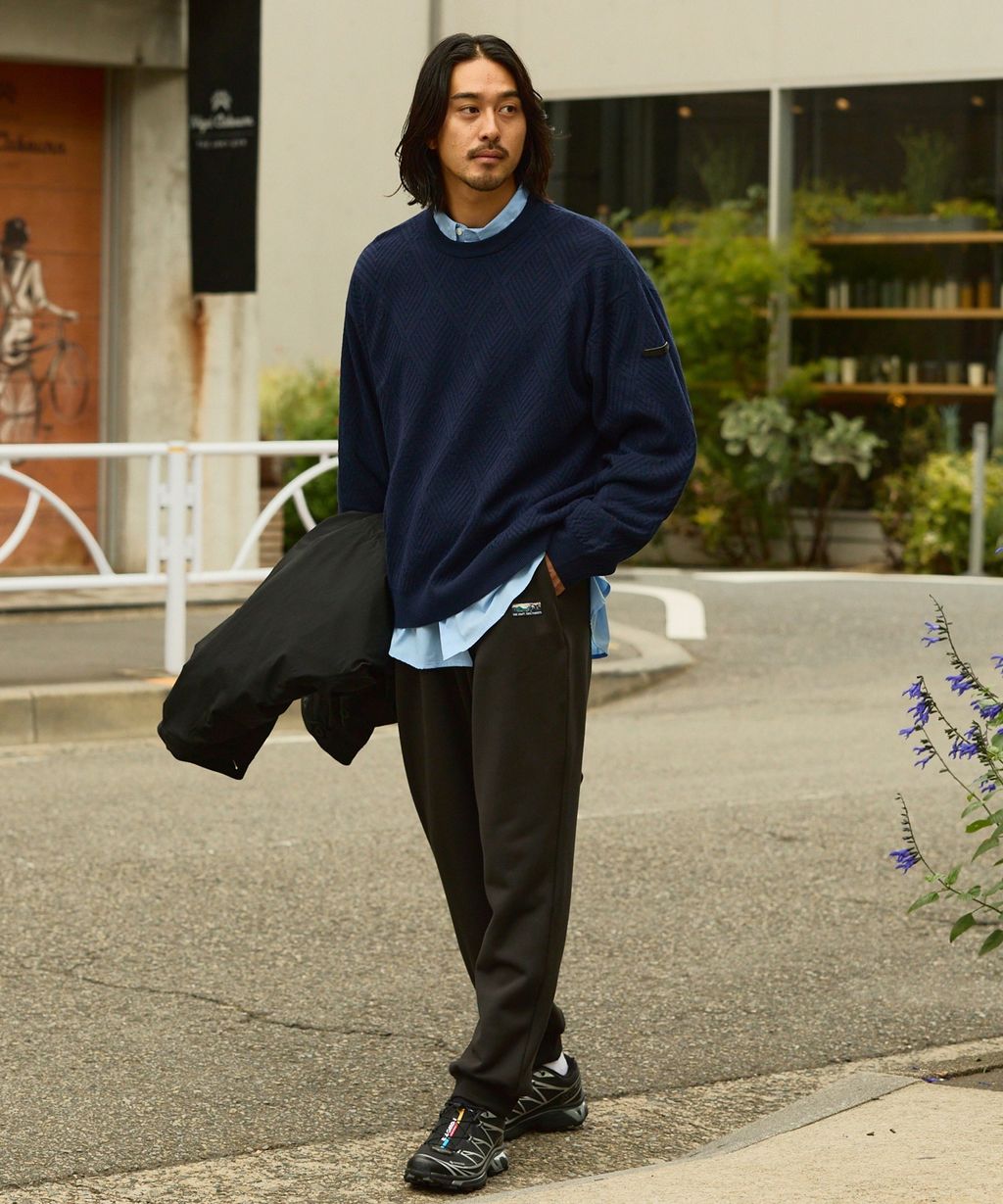 THE CRAFT CREW PRODUCTS 幾何菱格條紋圓領立體Jacquard針織上衣_8