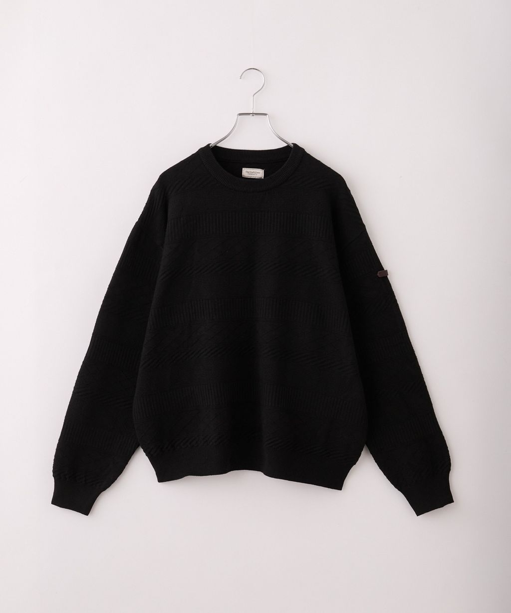 THE CRAFT CREW PRODUCTS 幾何菱格條紋圓領立體Jacquard針織上衣_63