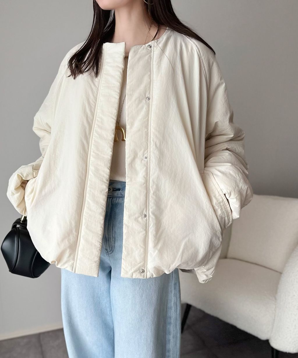 JaVa 可拆式立領2way保暖中棉外套(男女同款)_5