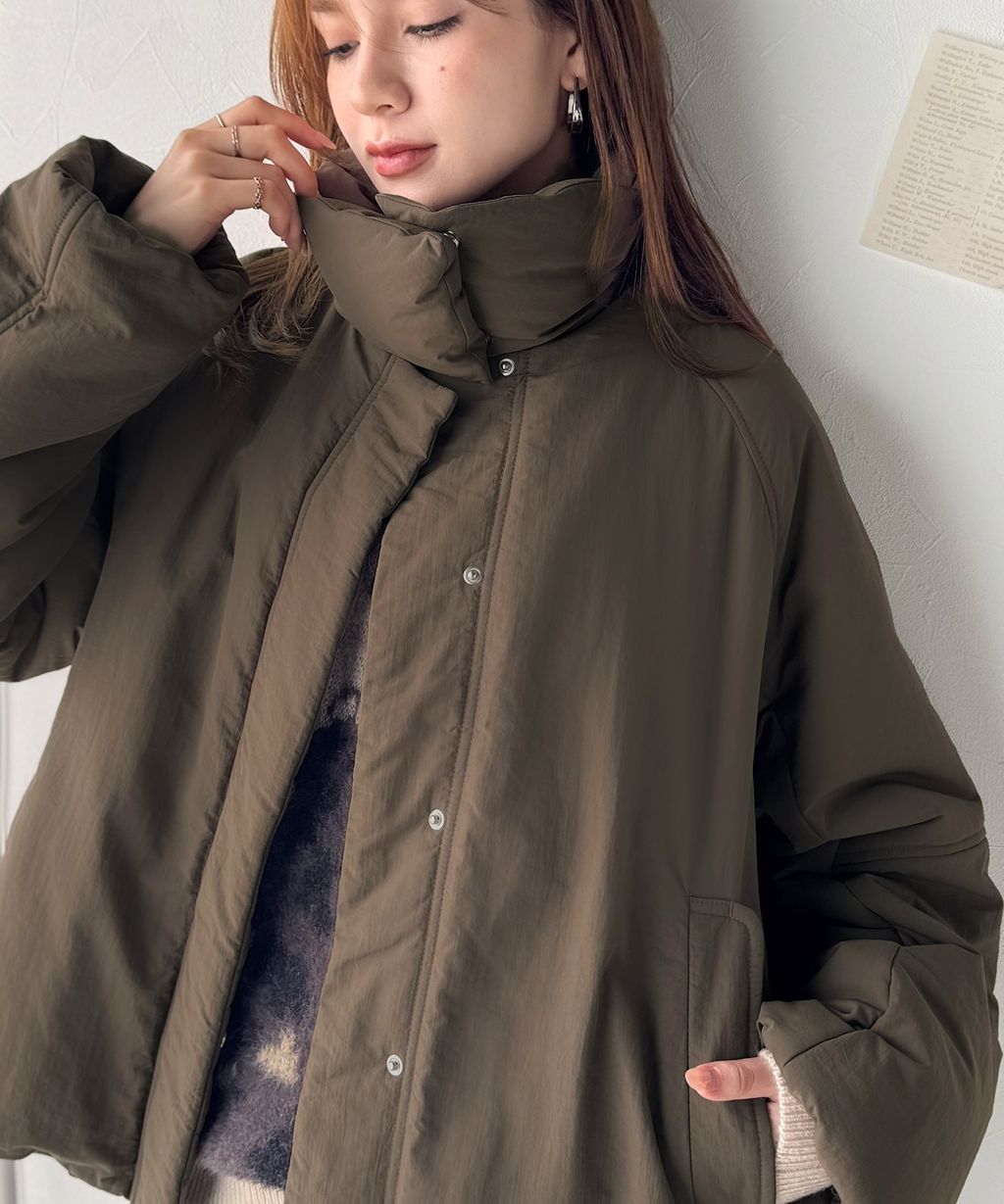 JaVa 可拆式立領2way保暖中棉外套(男女同款)_2