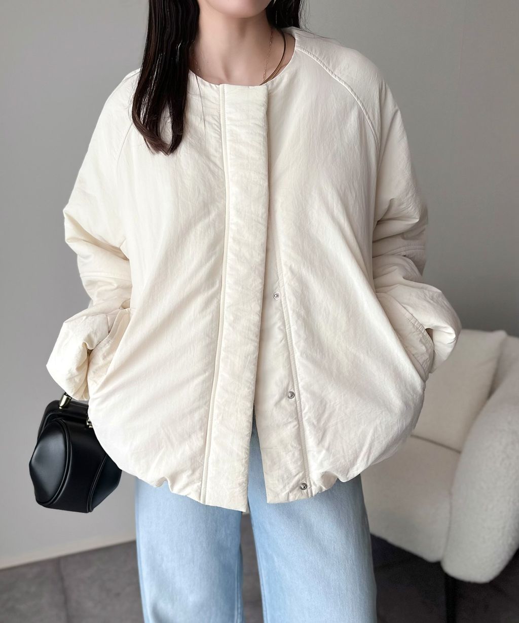 JaVa 可拆式立領2way保暖中棉外套(男女同款)_7