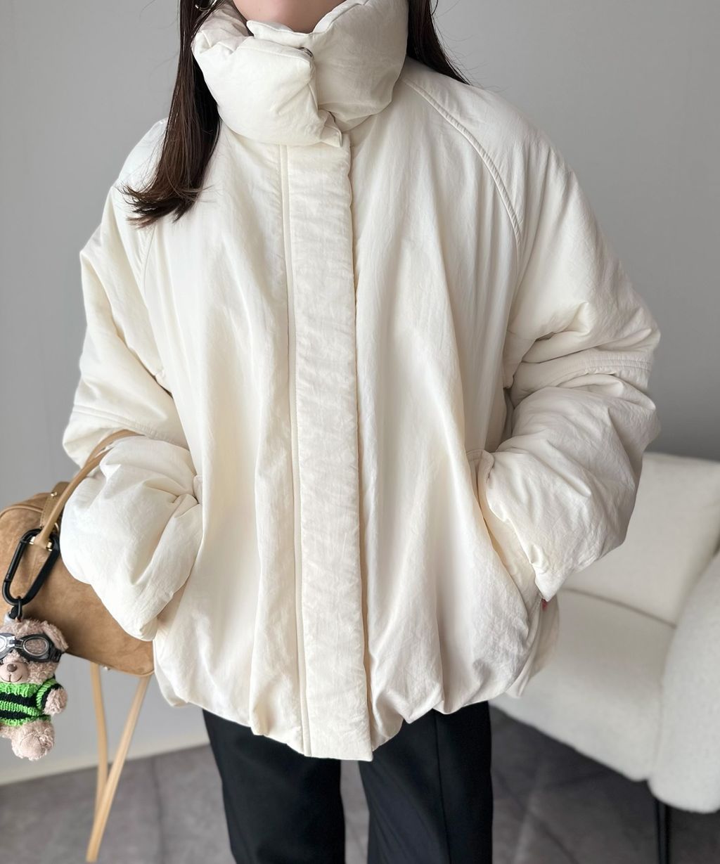 JaVa 可拆式立領2way保暖中棉外套(男女同款)_3