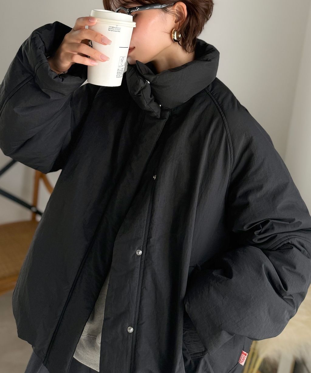 JaVa 可拆式立領2way保暖中棉外套(男女同款)_53