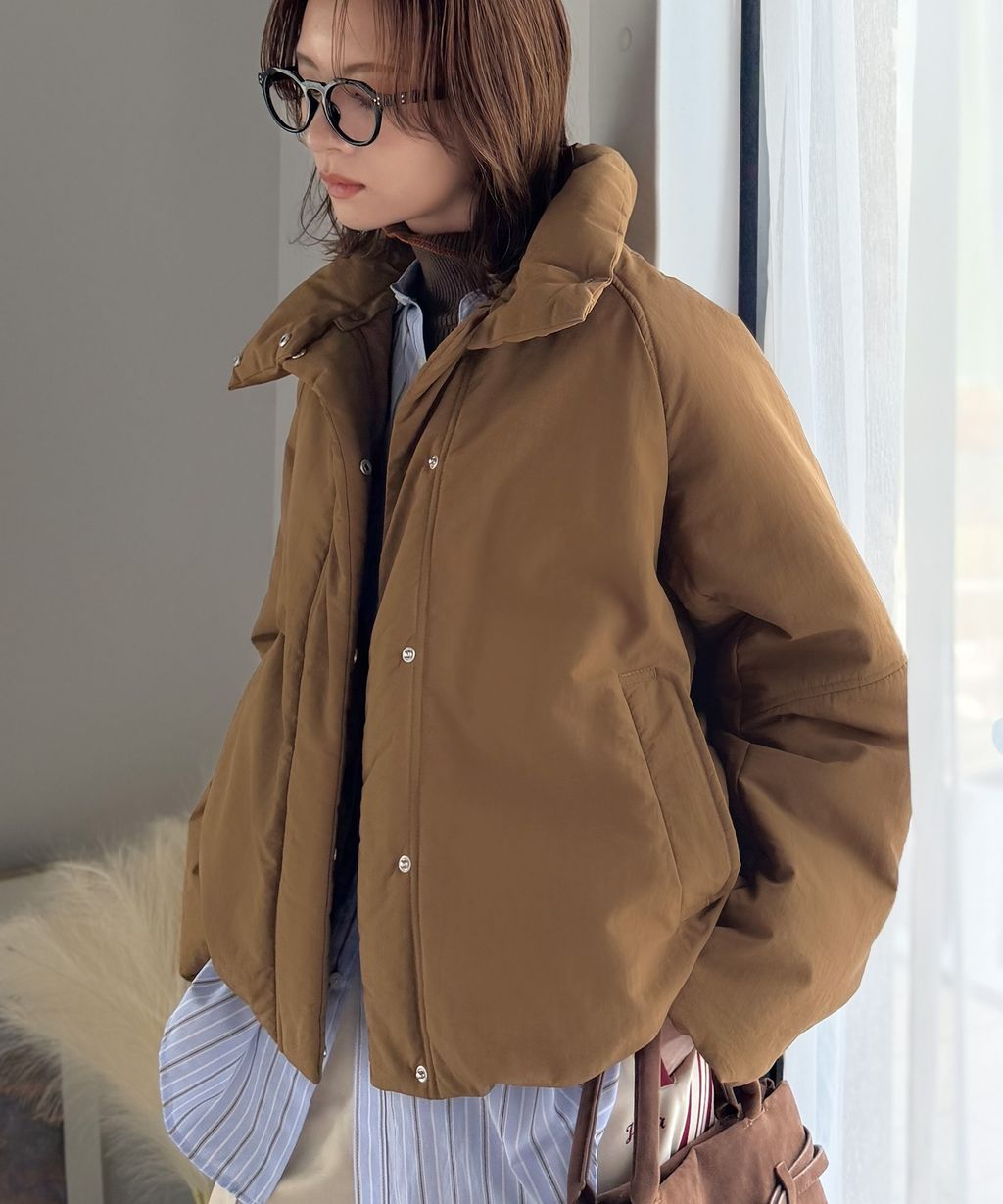 JaVa 可拆式立領2way保暖中棉外套(男女同款)_36