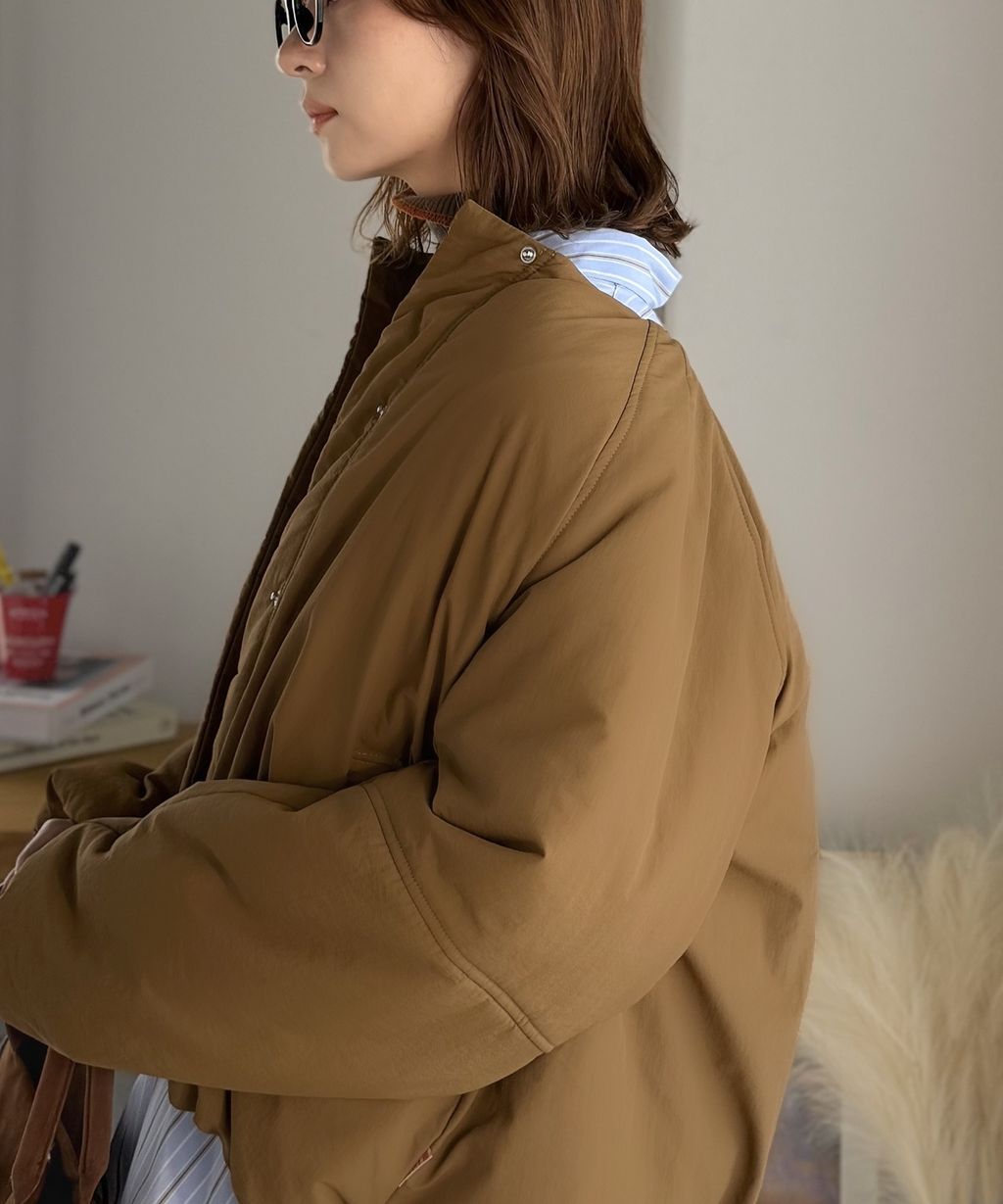 JaVa 可拆式立領2way保暖中棉外套(男女同款)_38