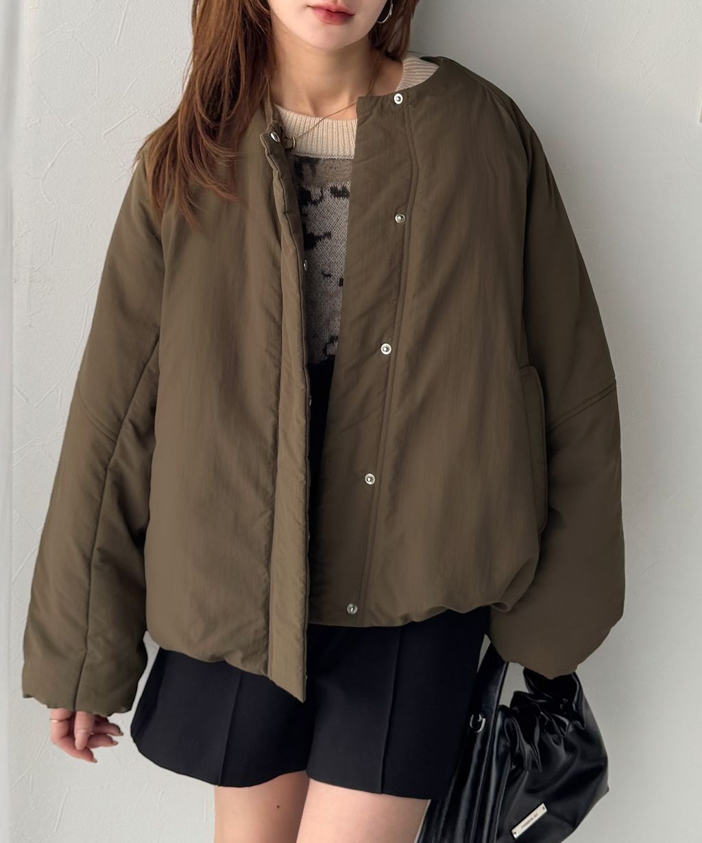 JaVa 可拆式立領2way保暖中棉外套(男女同款)_31