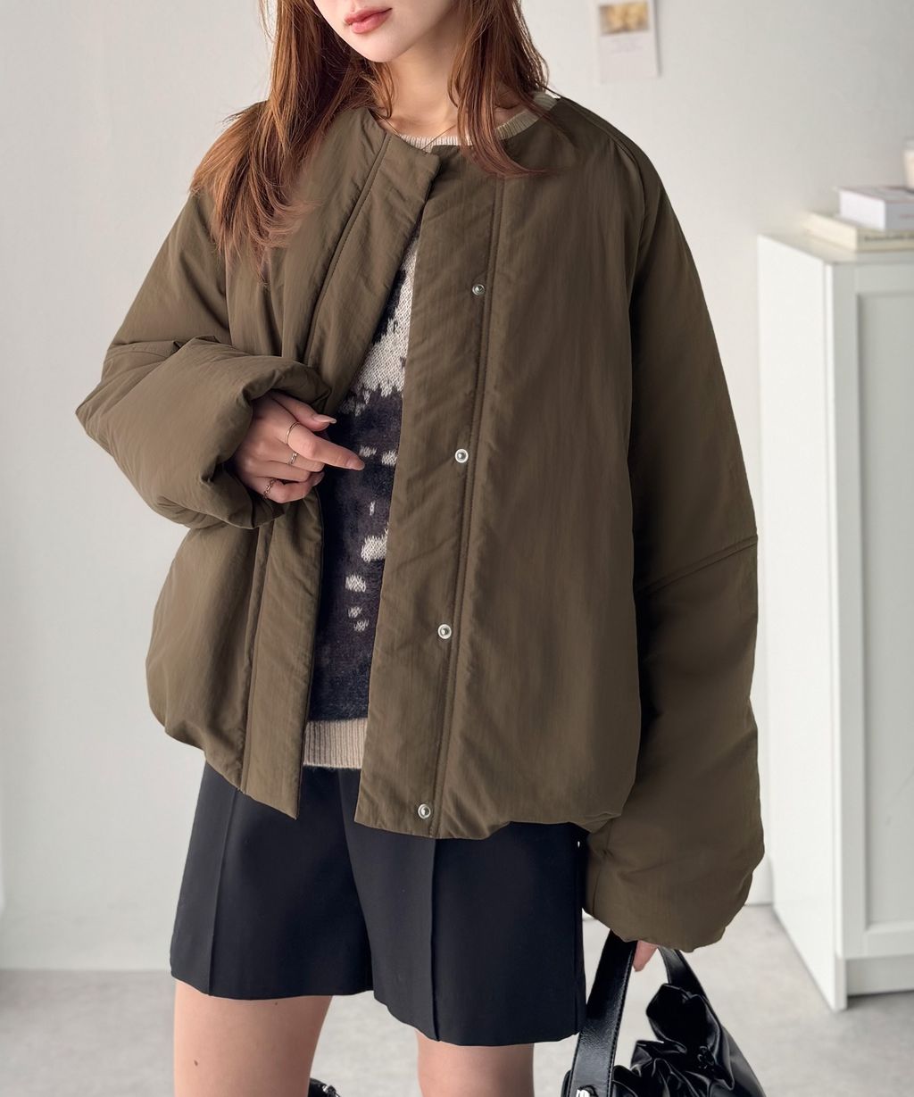 JaVa 可拆式立領2way保暖中棉外套(男女同款)_26