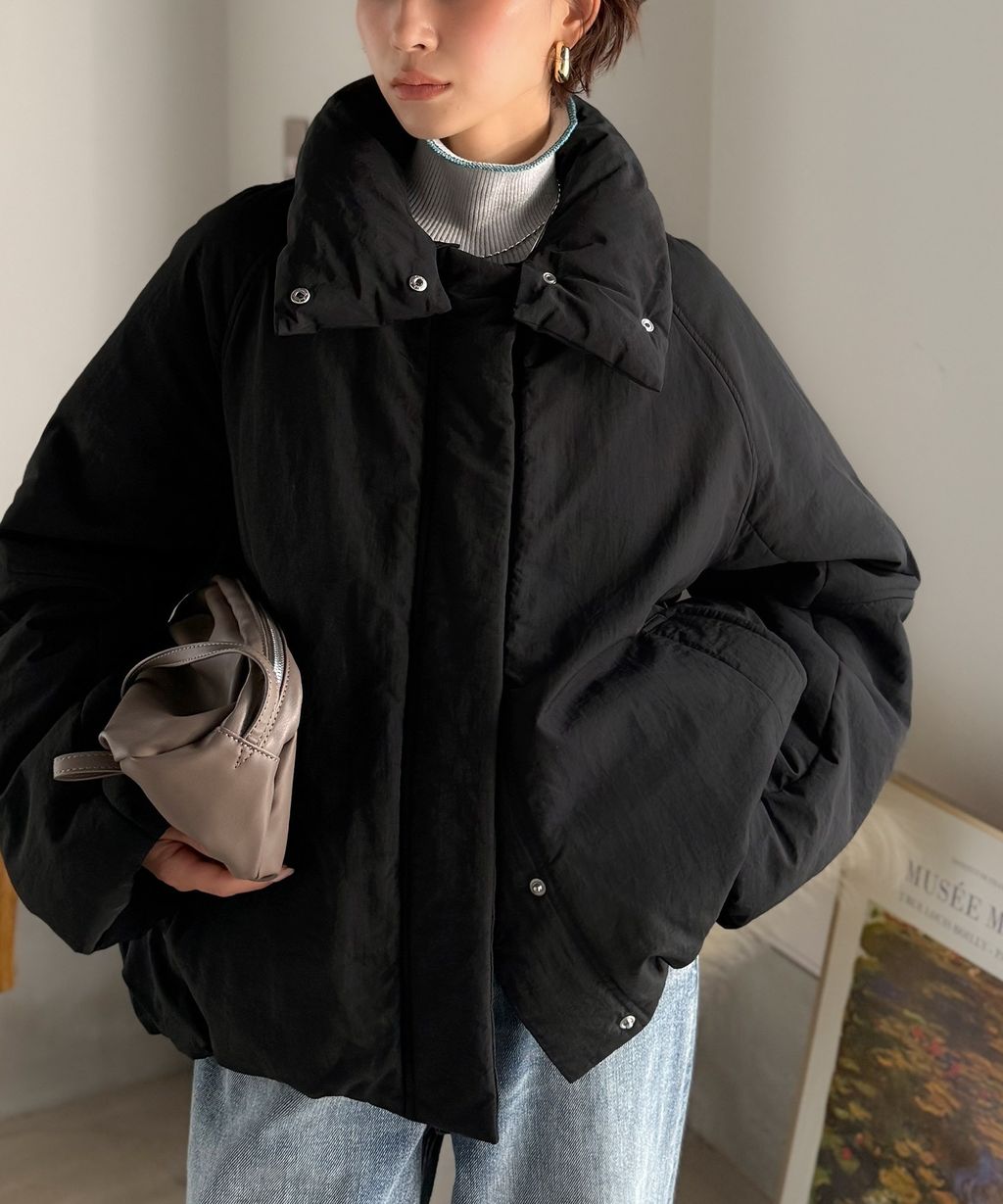 JaVa 可拆式立領2way保暖中棉外套(男女同款)_19