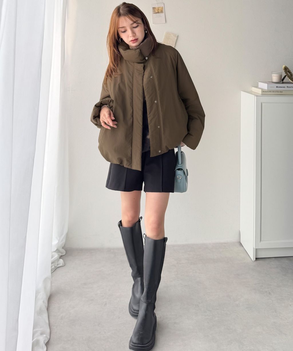 JaVa 可拆式立領2way保暖中棉外套(男女同款)_28