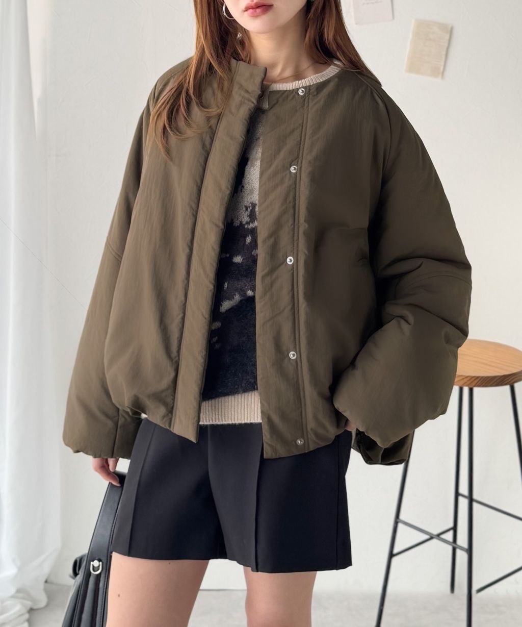 JaVa 可拆式立領2way保暖中棉外套(男女同款)_30