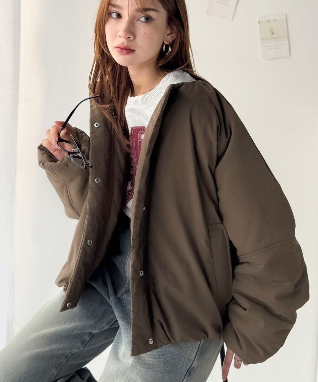 JaVa 可拆式立領2way保暖中棉外套(男女同款)_23