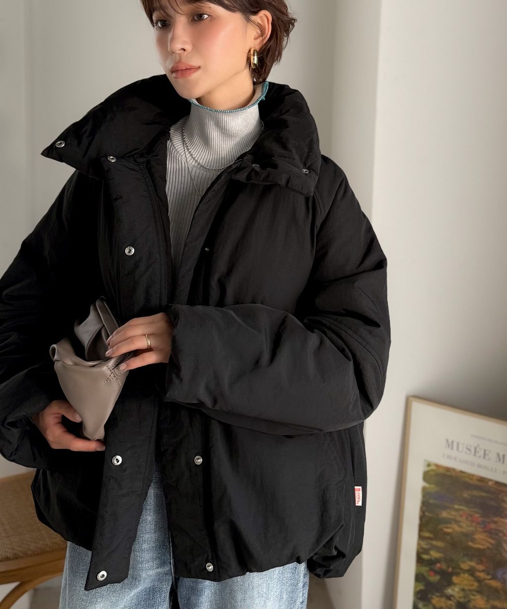 JaVa 可拆式立領2way保暖中棉外套(男女同款)_16