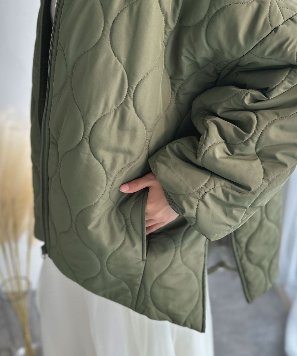 JaVa 縫線格紋輕中棉百搭外套_19