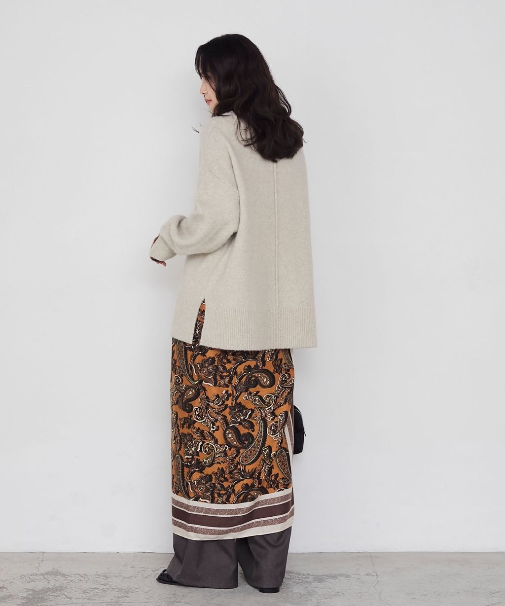 forksy. 假兩件層次感莫克領親膚針織上衣_49