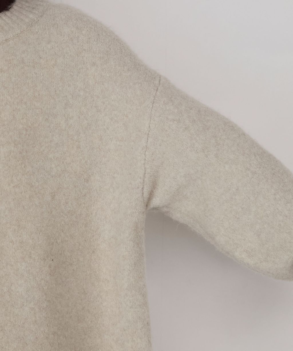 forksy. 假兩件層次感莫克領親膚針織上衣_53