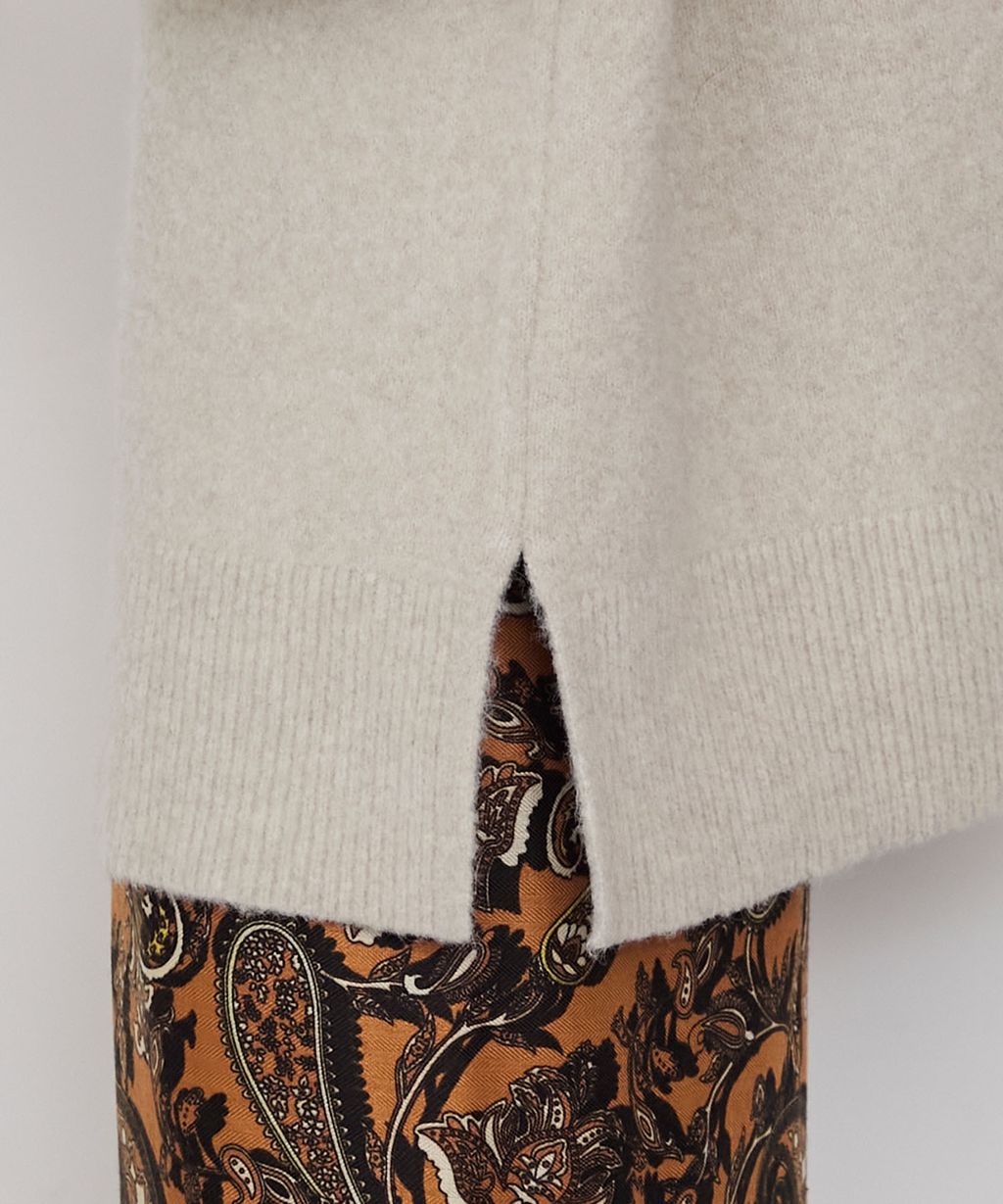 forksy. 假兩件層次感莫克領親膚針織上衣_58