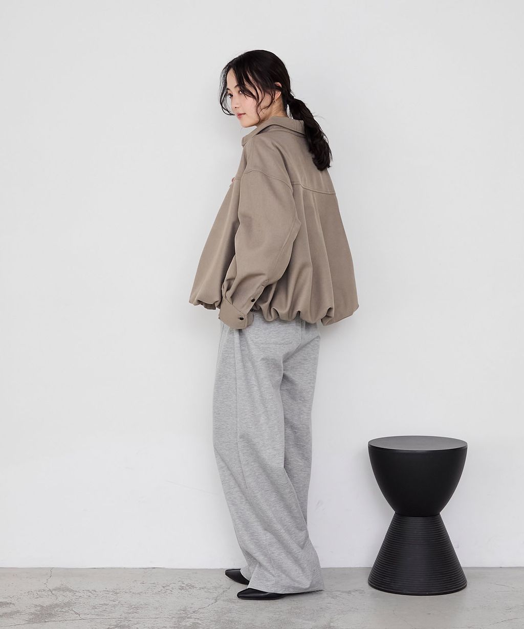 forksy. 立體澎裙下擺短版襯衫外套_50