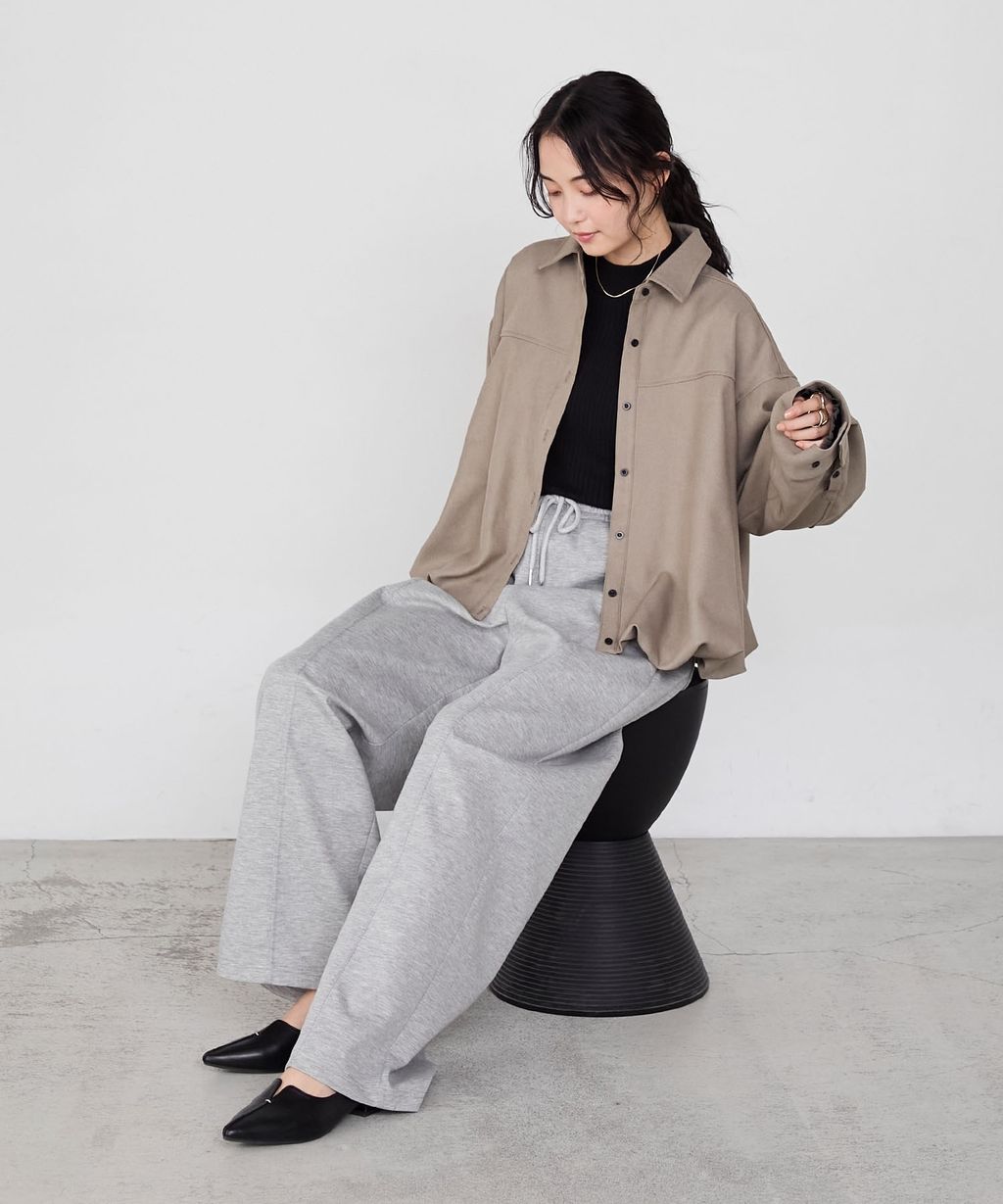 forksy. 立體澎裙下擺短版襯衫外套_46
