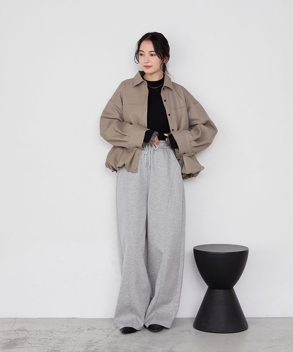 forksy. 立體澎裙下擺短版襯衫外套_48