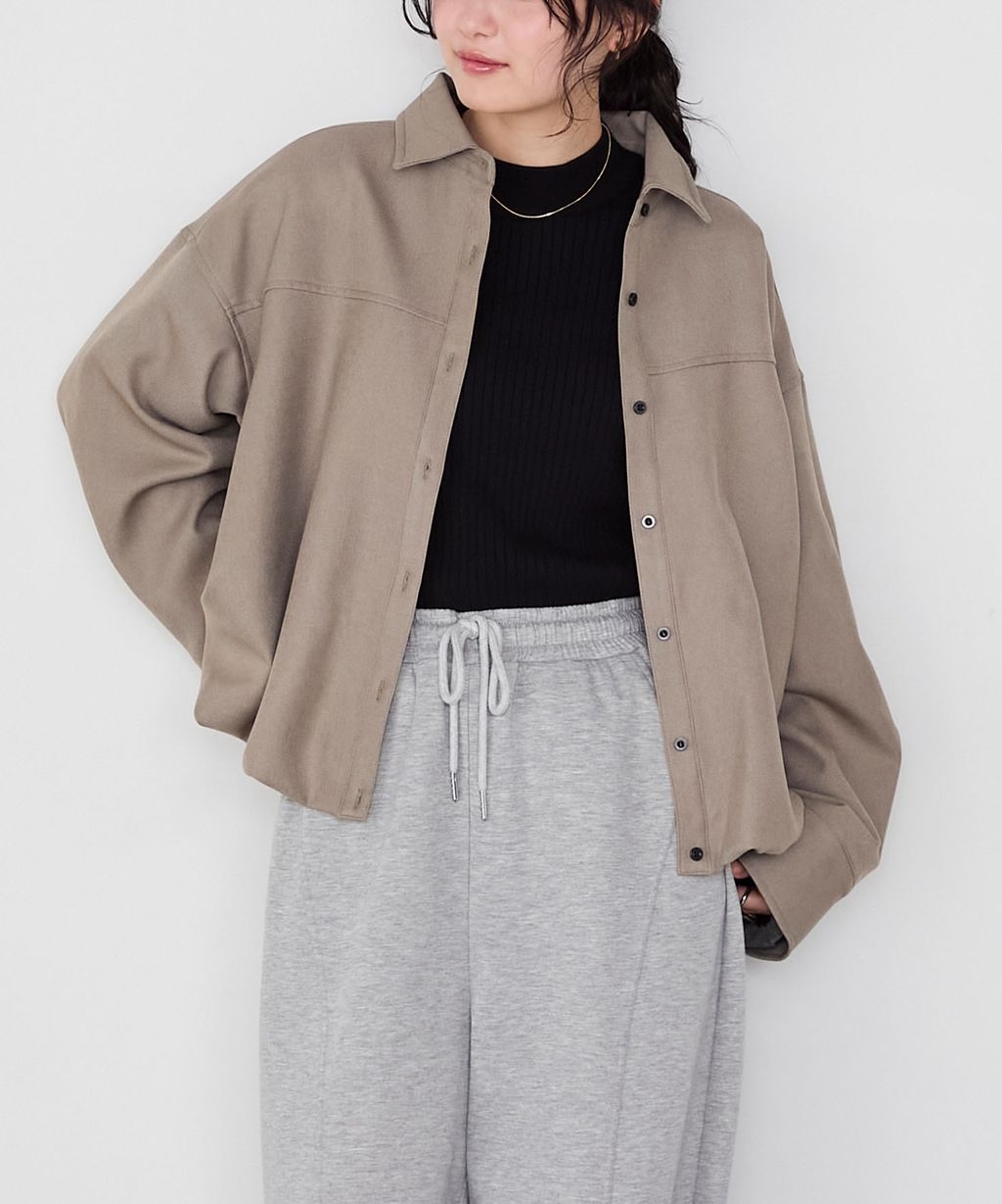 forksy. 立體澎裙下擺短版襯衫外套_42