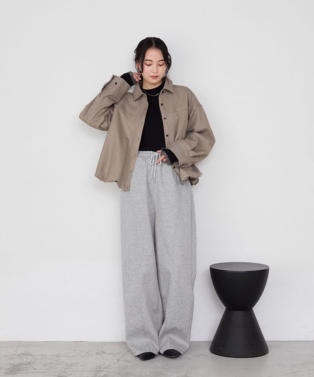 forksy. 立體澎裙下擺短版襯衫外套_47