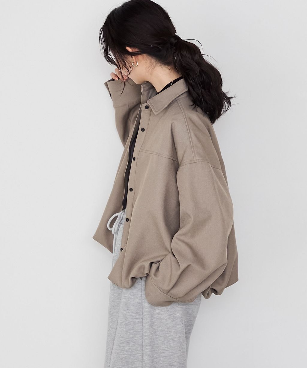 forksy. 立體澎裙下擺短版襯衫外套_43